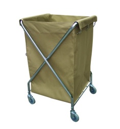 Servisní vozík X na sběr prádla či odpadu